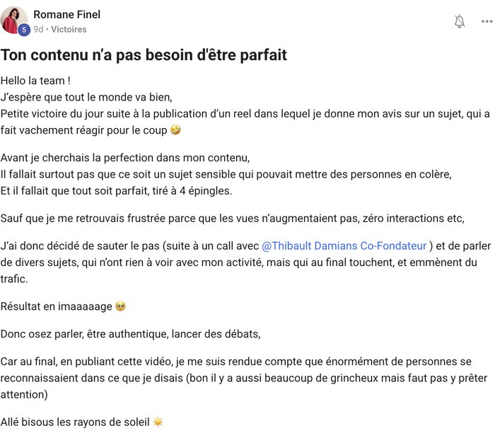 Témoignage client